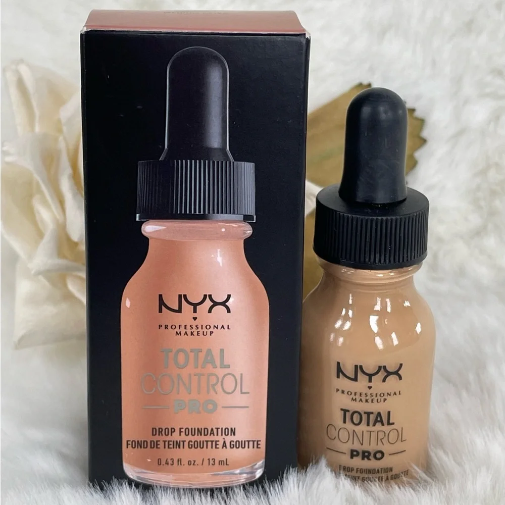 New with tags NYX TOTAL CONTROL PRO DROP FOUNDATION Medium Olive. 0.43oz